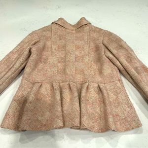 Lana Bilzerian 100% cashmere sweater jacket S pink